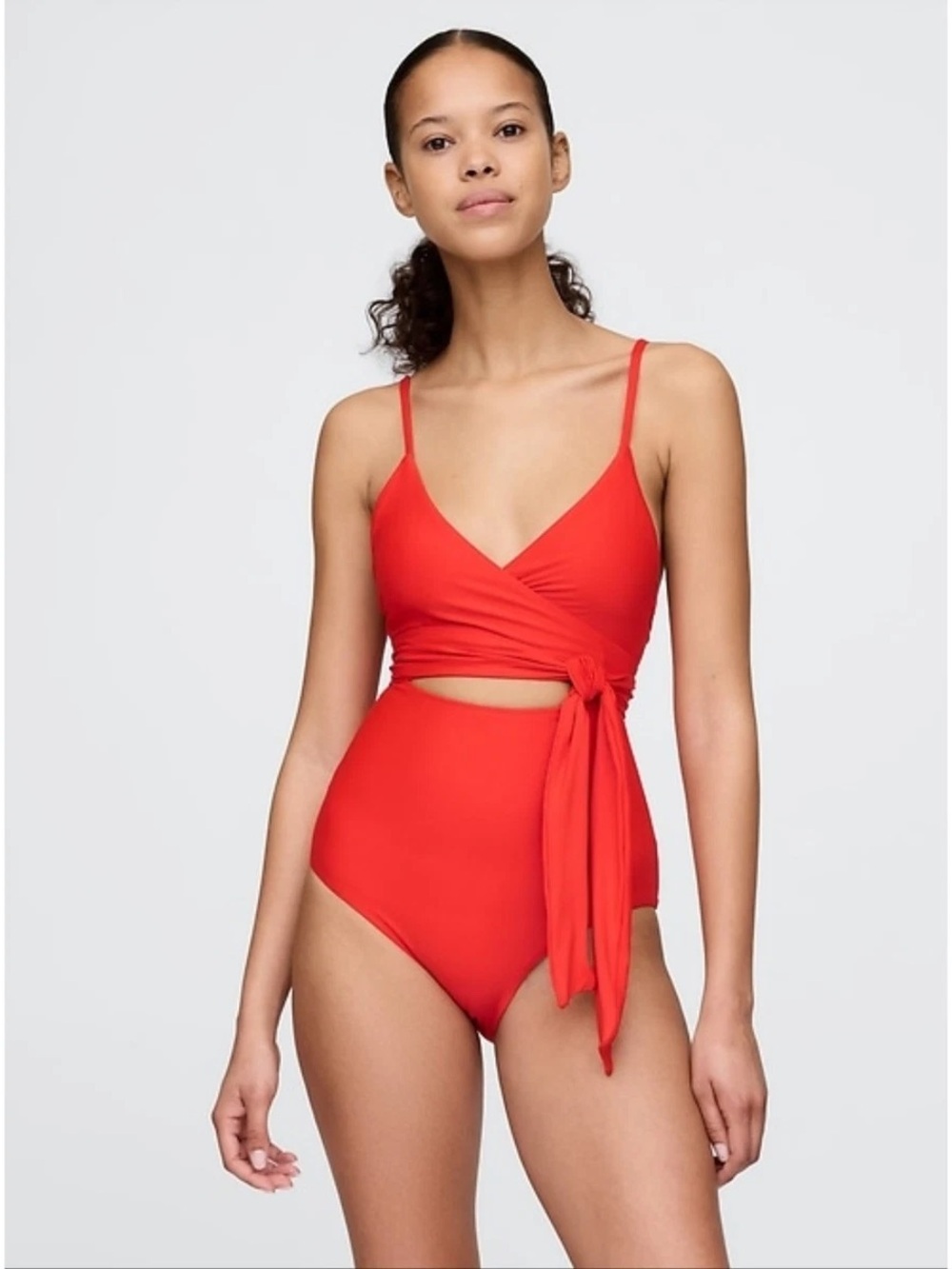 XXL GAP Red Wrap One-Piece Swim Suit